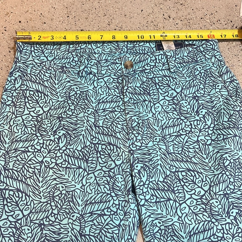 VINEYARD VINES MENS BREAKER FLAMINGO TROPICAL PRINT PANTS BLUE SIZE 32 - Picture 9 of 13